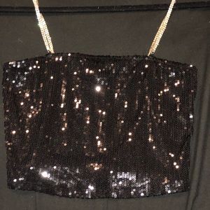 Bear dance size small Sequin crop top